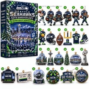 Seattle Seahawks 50th Anniversary Holiday Advent Calendar 2026 - photo 2