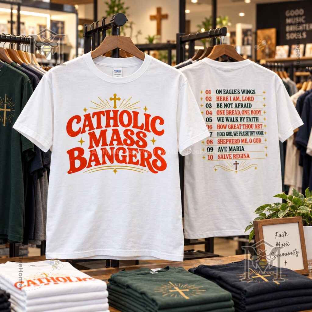 Catholic Mass Bangers Vintage Printed T-Shirt - photo 3