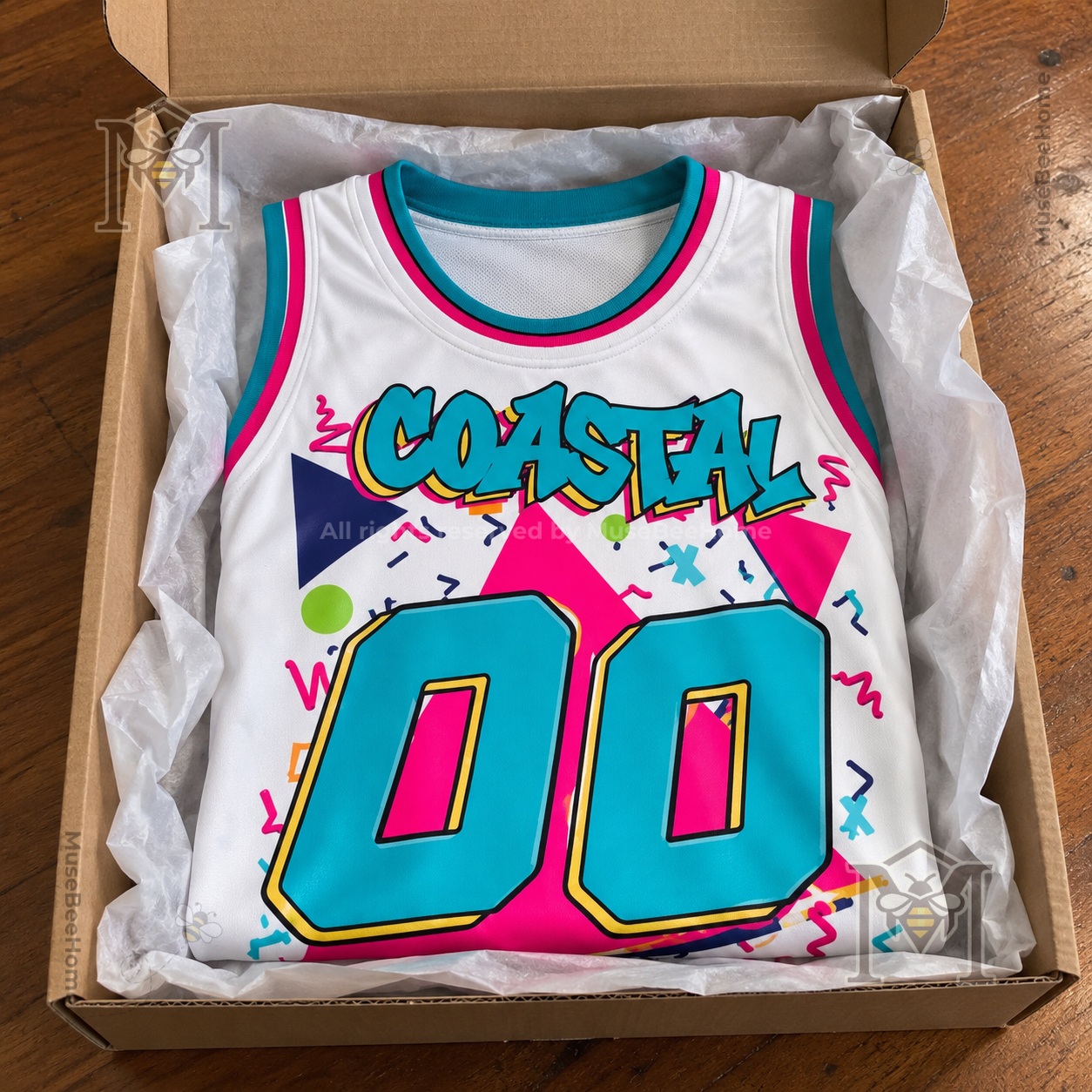 Coastal Carolina Chanticleers 90s Throwback Basketball Jersey - photo 3