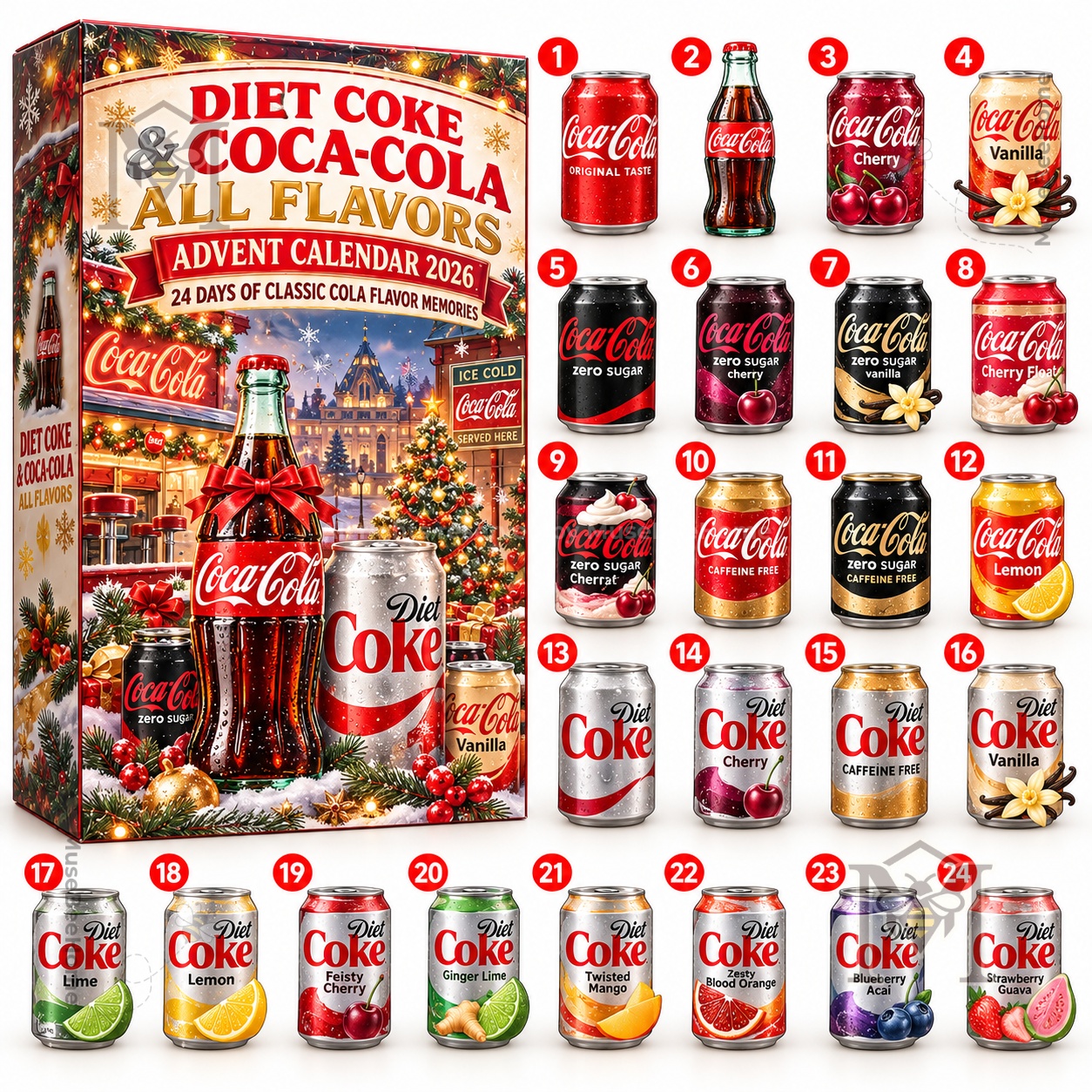 Coca-Cola Diet Coke All Flavors Advent Calendar 2026