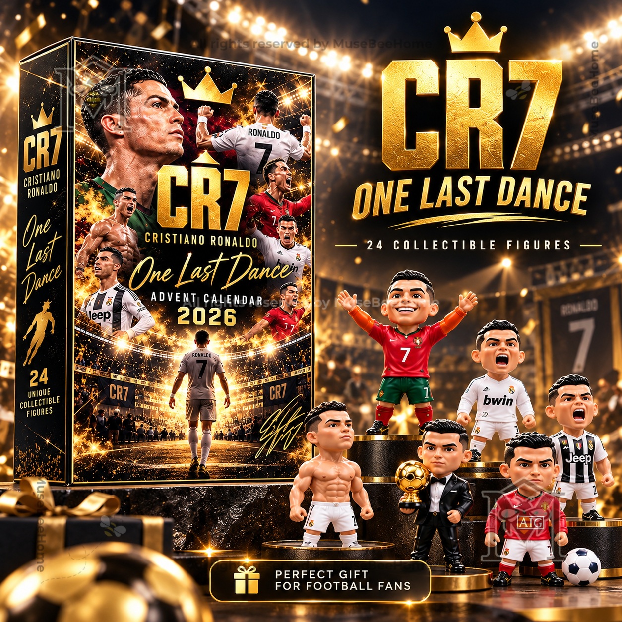 Cristiano Ronaldo One Last Dance 2026 Advent Calendar - box and collectible figures