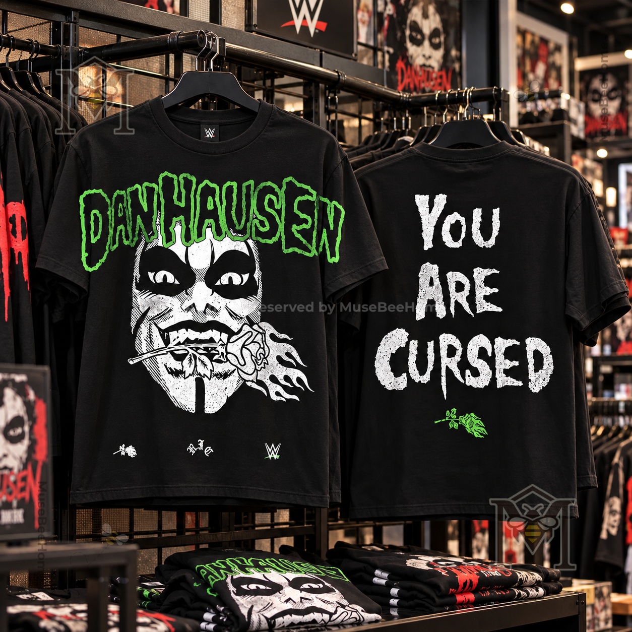 Danhausen x Civil Regime You Are Cursed Burning Rose T-Shirt - photo 3