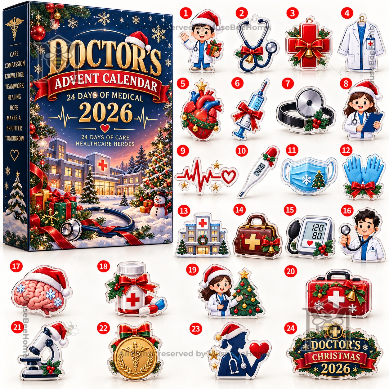 Doctor 2026 Advent Calendar 24 Days of Medical Care - photo 2