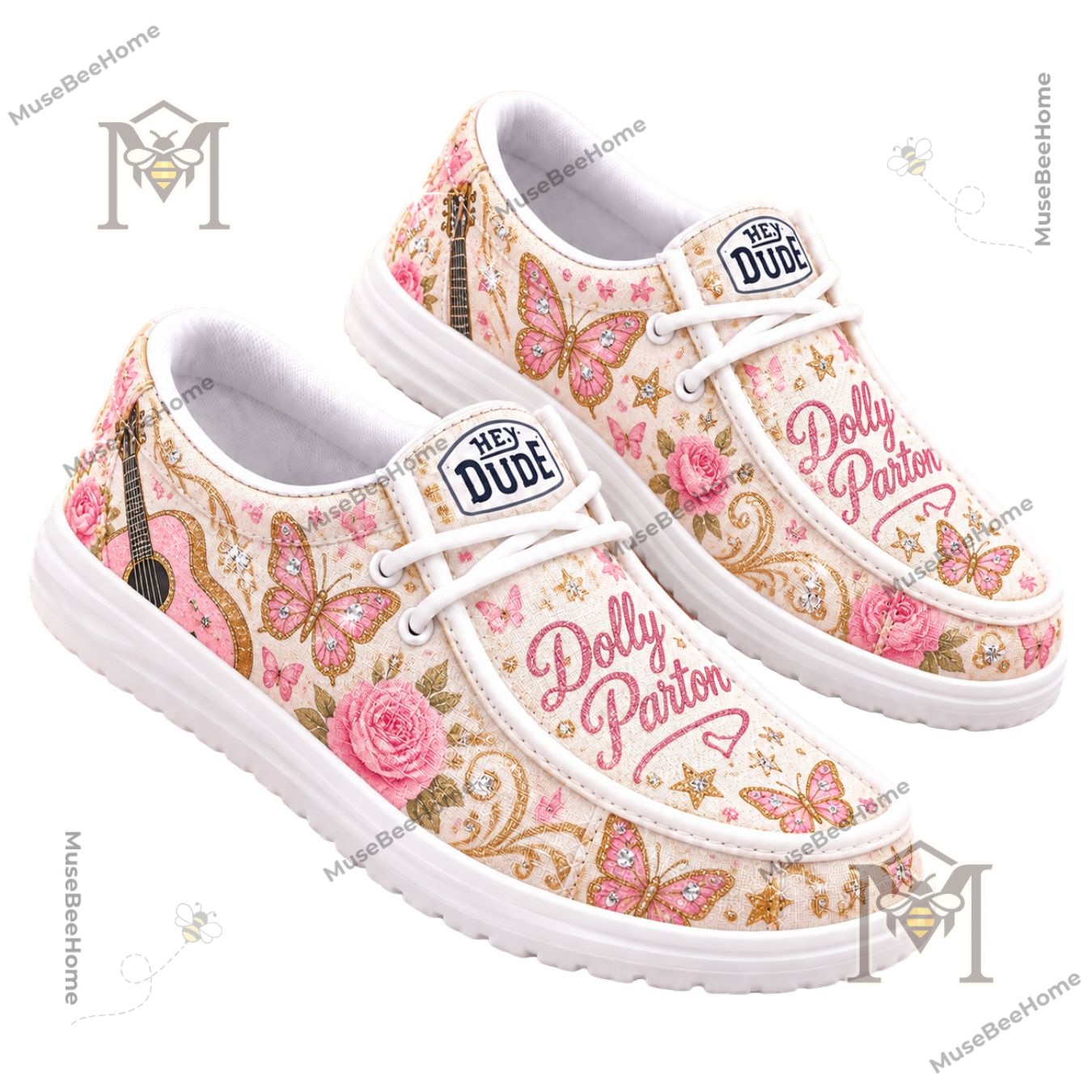 Dolly Parton Step Into Country Magic Floral Butterfly Shoes - photo 2