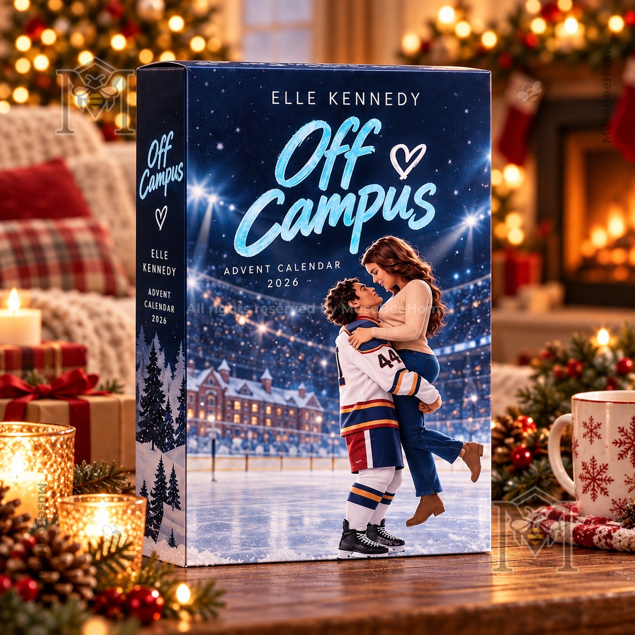Elle Kennedy Off Campus 2026 Advent Calendar - front box artwork with skating couple
