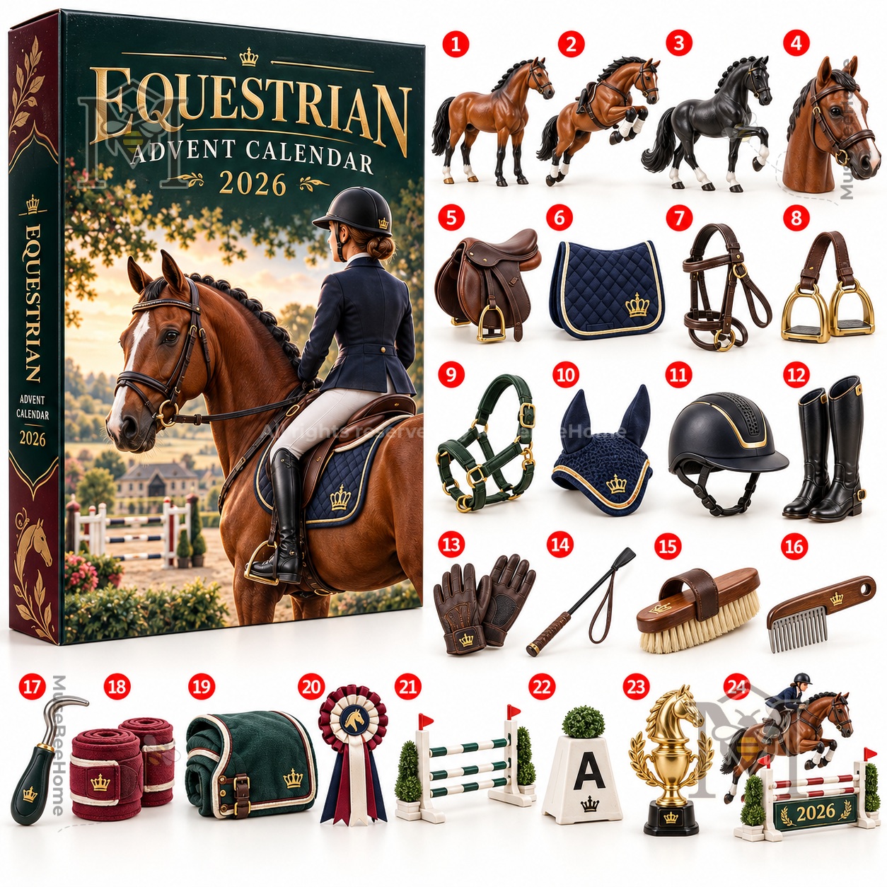 Front cover showing horse, rider, and gold 2026 lettering