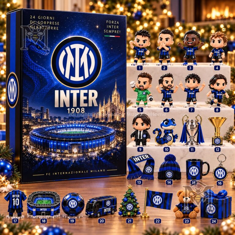 FC Internazionale Milano Advent Calendar 2026 - front view with numbered doors