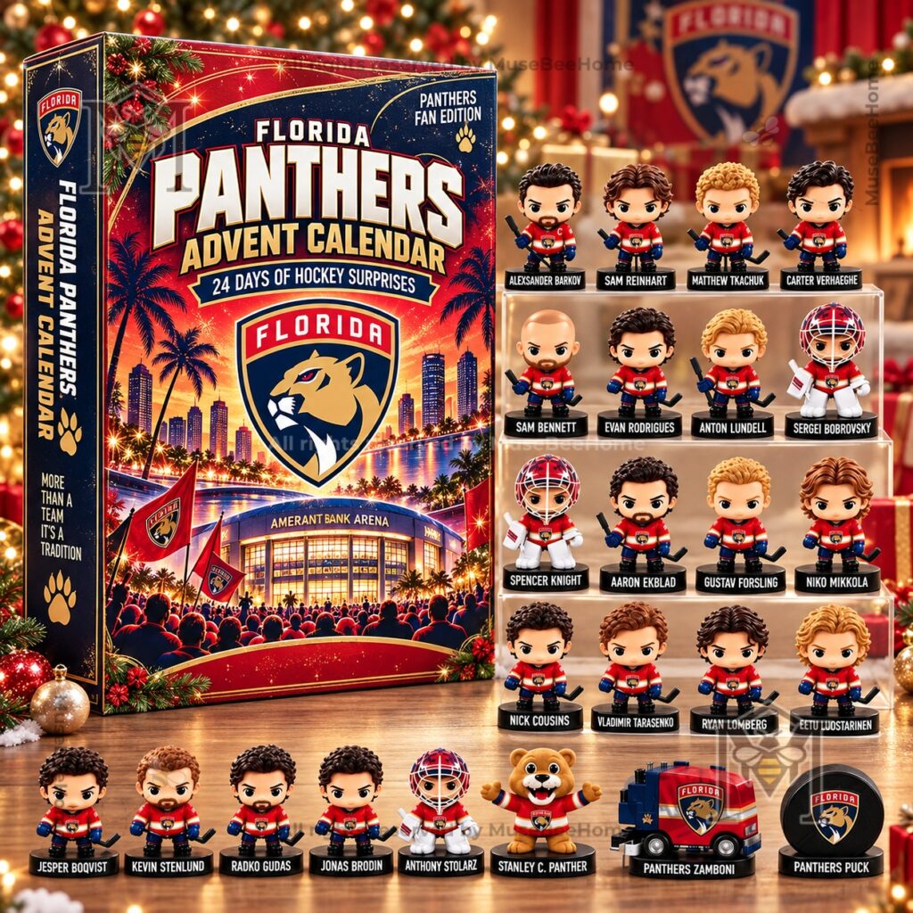 Florida Panthers Advent Calendar - side panel with team lettering