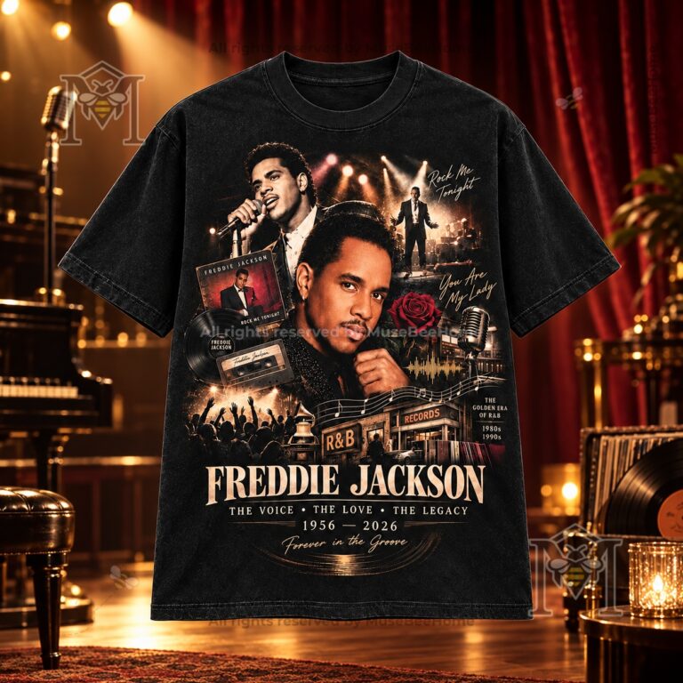 Freddie Jackson 1956-2026 memorial T-Shirt - full front view