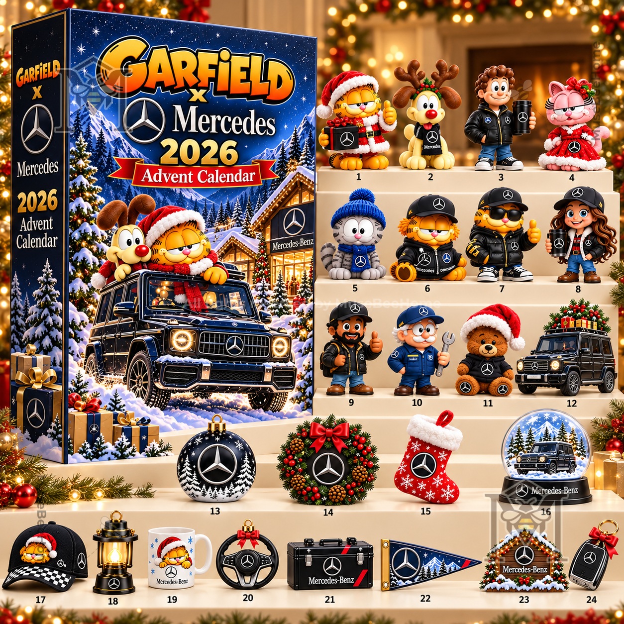 Garfield x Mercedes 2026 Christmas Advent Calendar - photo 2