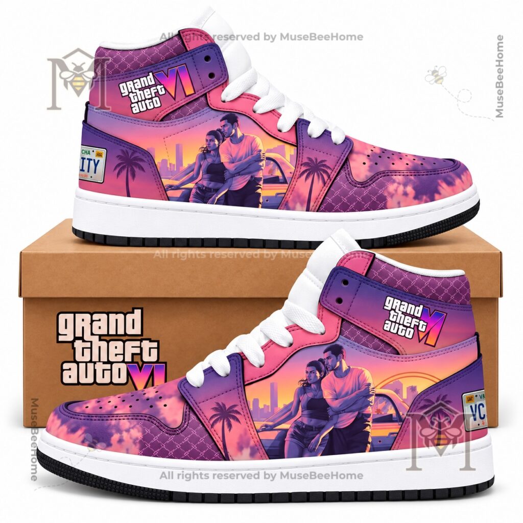 Grand Theft Auto VI Vice City Vibes High-Top Sneakers - photo 2
