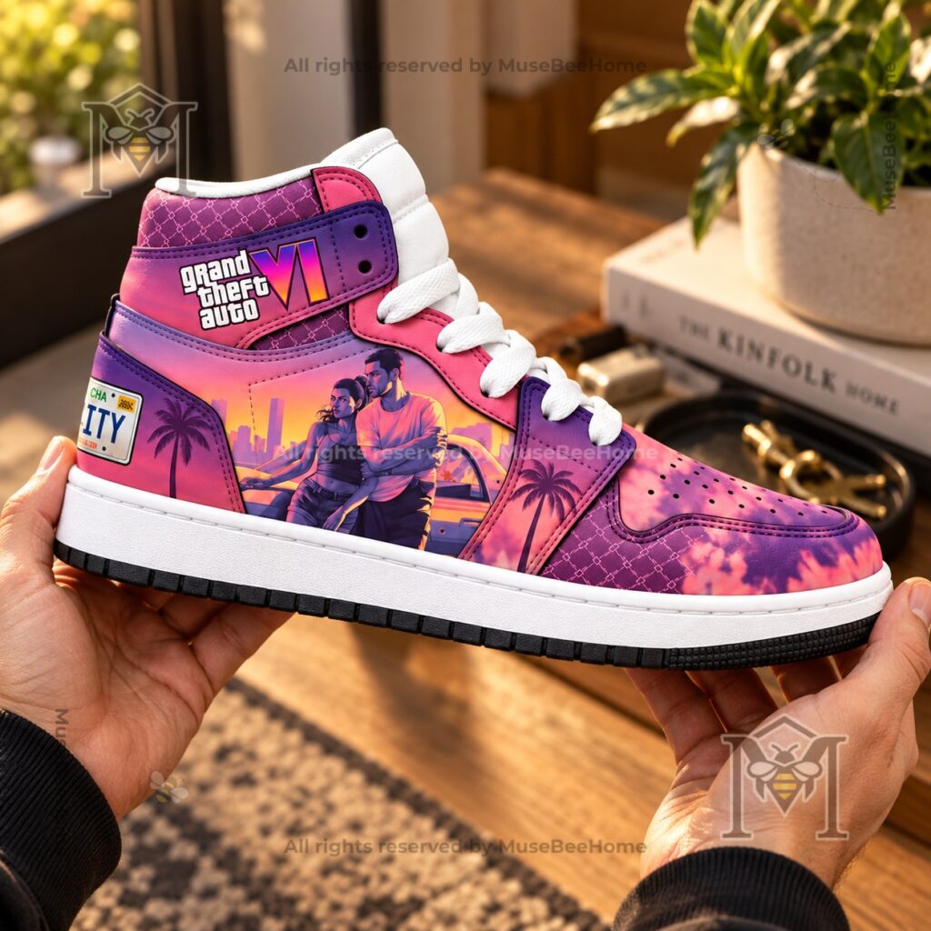 Grand Theft Auto VI Vice City Vibes High-Top Sneakers - photo 3