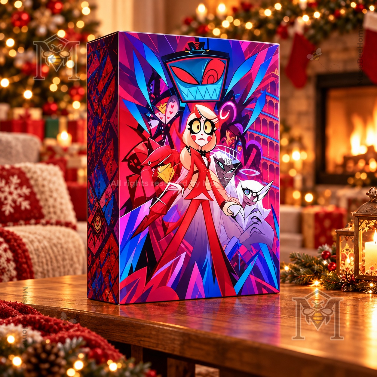 Hazbin Hotel Countdown Advent Calendar - front and side box view