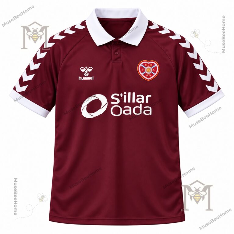 Heart of Midlothian FC Home Maroon Football Jersey - photo 2