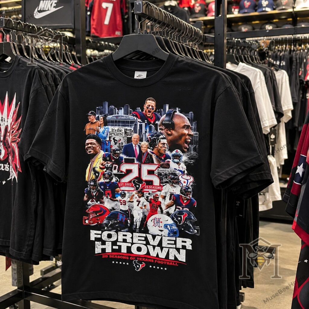 Houston Texans 25 Seasons of Texans Football T-Shirt - photo 5