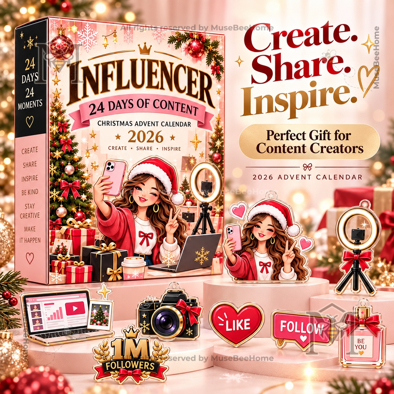 Influencer 2026 Christmas Advent Calendar - front packaging view