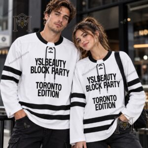 YSL Beauty Block Party Toronto White Hockey Jersey - photo 3