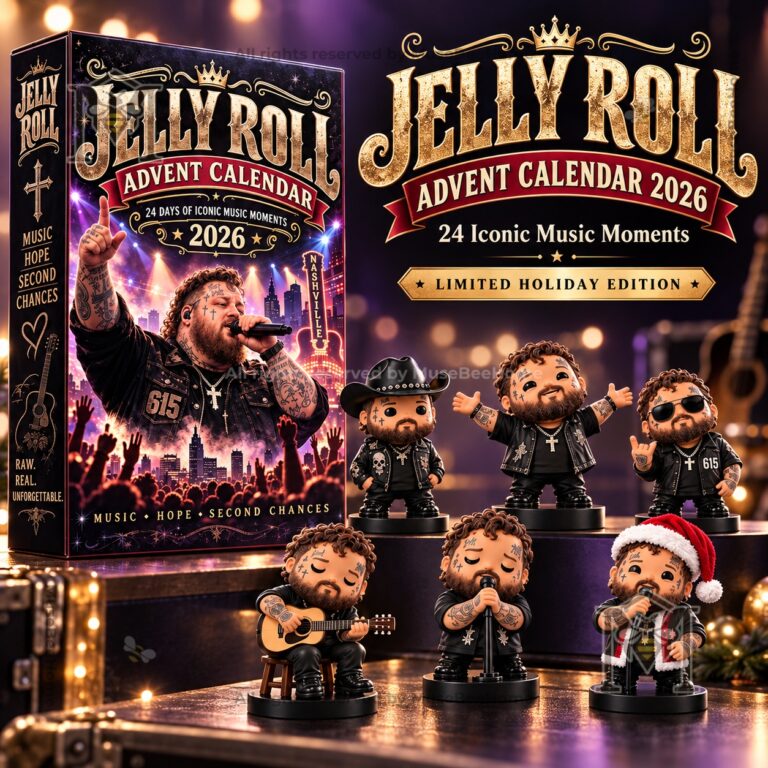 Jelly Roll 2026 Christmas Advent Calendar - front box with singer performance artwork