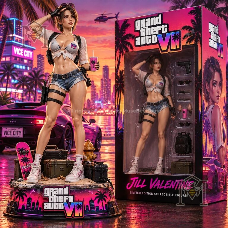 Jill Valentine Grand Theft Auto VI Vice City 3D Collectible Vinyl Figure - photo 2