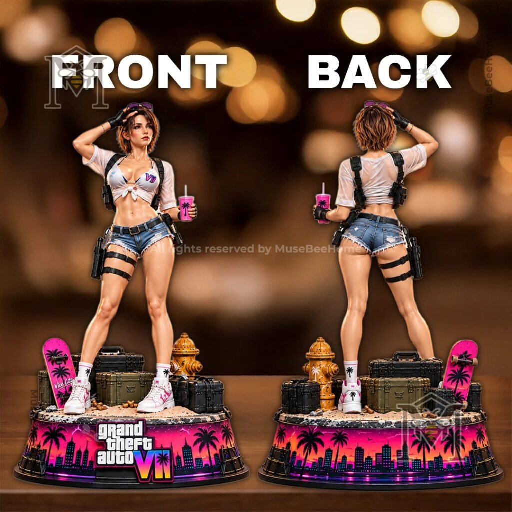 Jill Valentine Grand Theft Auto VI Vice City 3D Collectible Vinyl Figure - photo 3