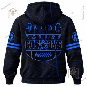 Dallas Cowboys Back In Black Personalized Hoodie - photo 3