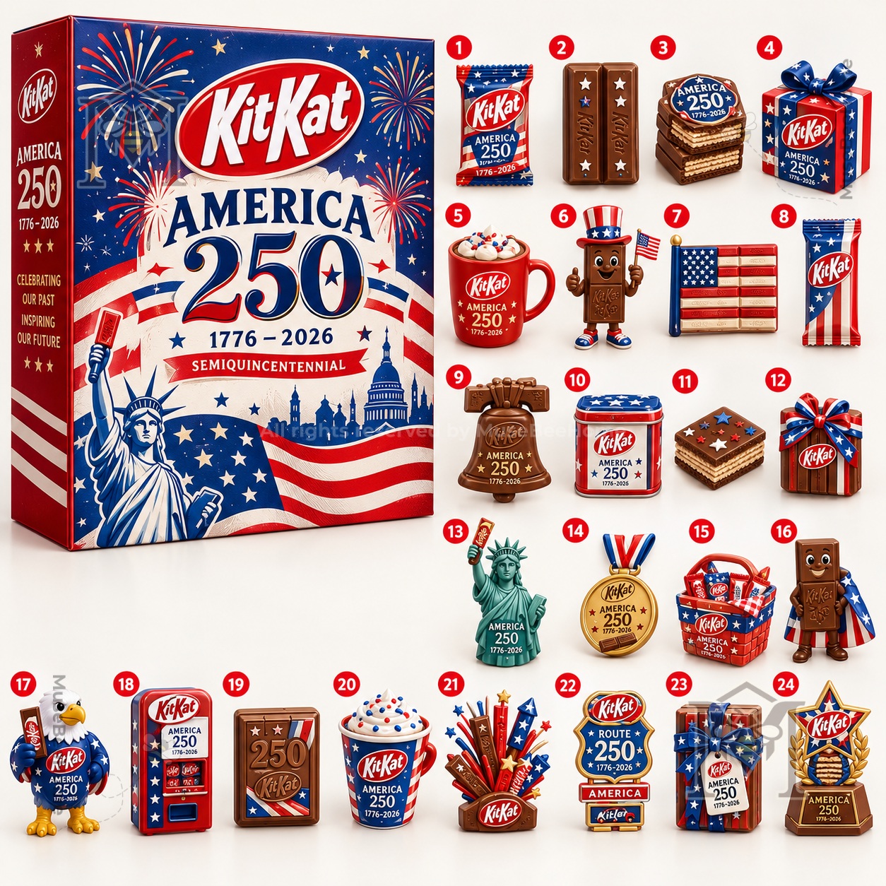 KitKat America 250th Anniversary 2026 Advent Calendar - photo 2