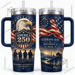 Veterans Day 2026 USA 250th Anniversary Tumbler - photo 2