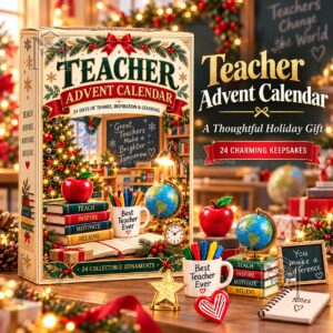 Teacher Advent Calendar 2026 24 Days of Thanks - front box design