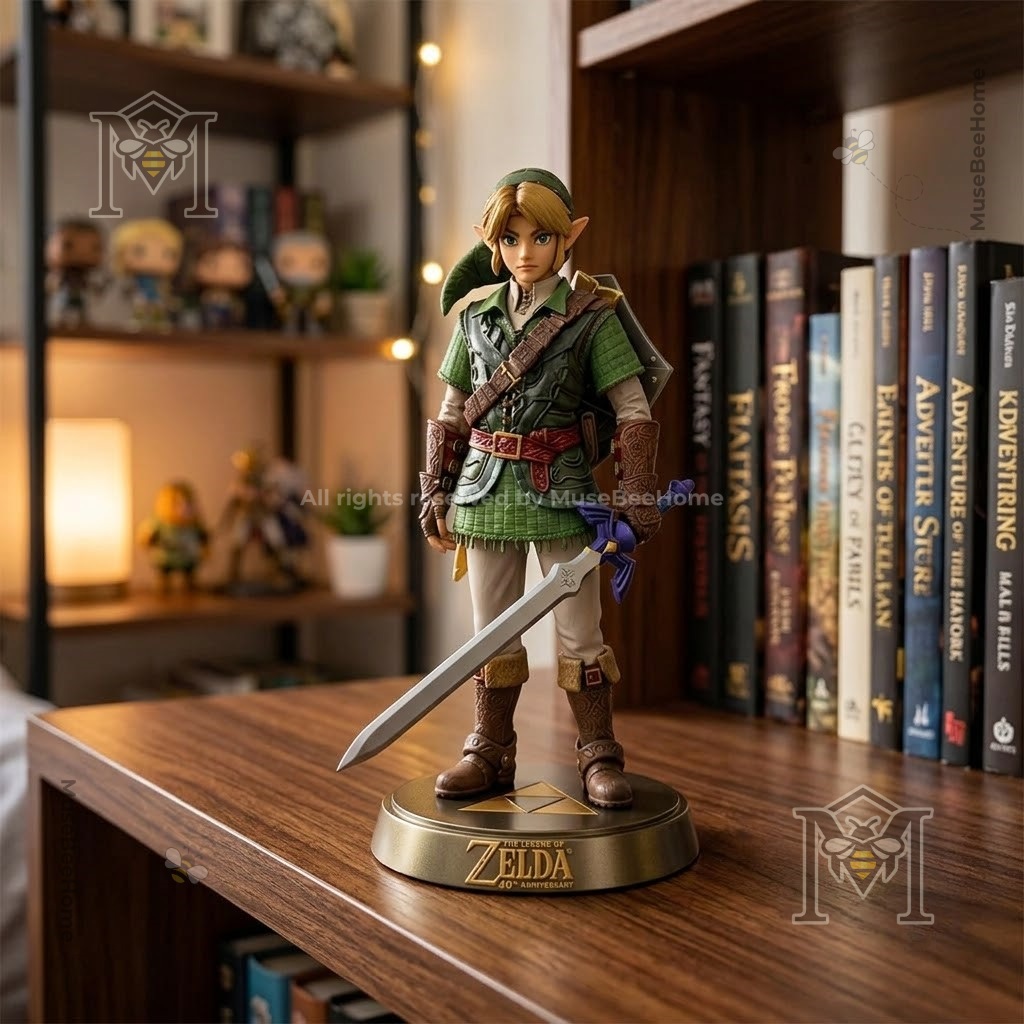 Collector box front showing Zelda anniversary lettering and window