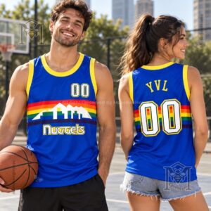 Playboi Carti x Denver Nuggets YVL Rainbow Skyline Basketball Jersey - photo 2