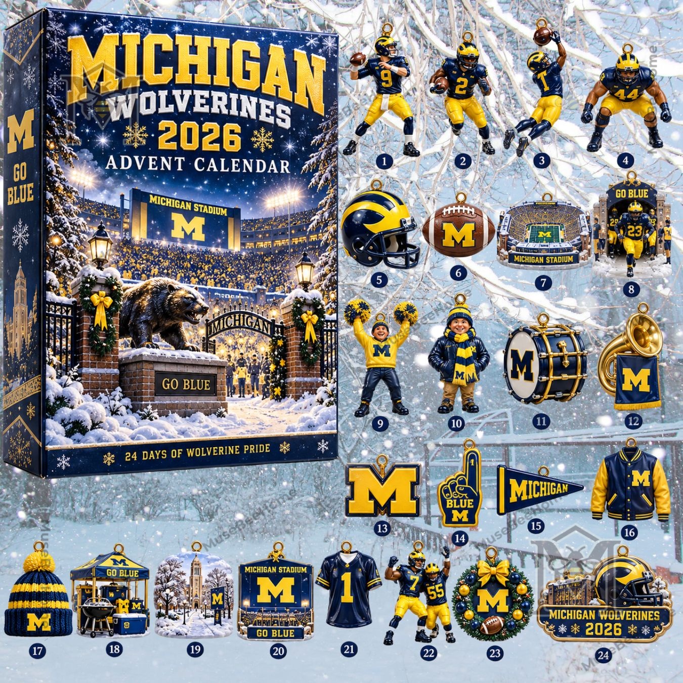 Michigan Wolverines 2026 Advent Calendar - photo 3