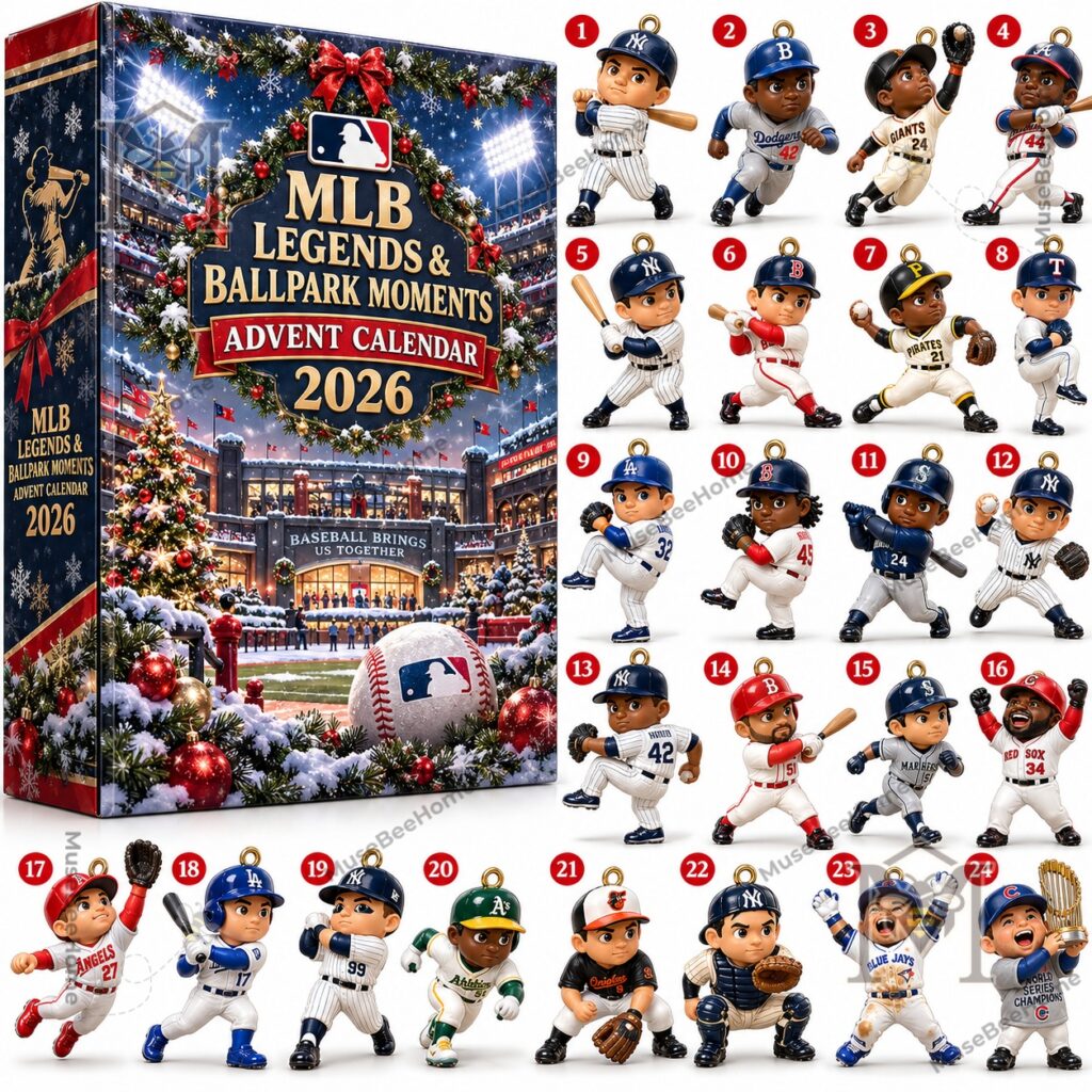 MLB 2026 Legends & Ballpark Moments Advent Calendar - side panel and front cover