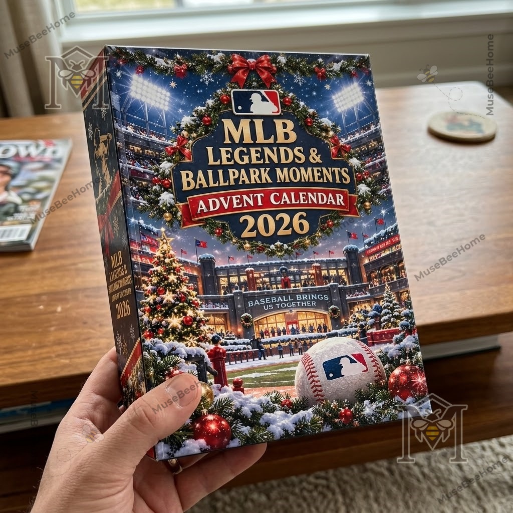 MLB 2026 Legends & Ballpark Moments Advent Calendar - close view of baseball character ornaments