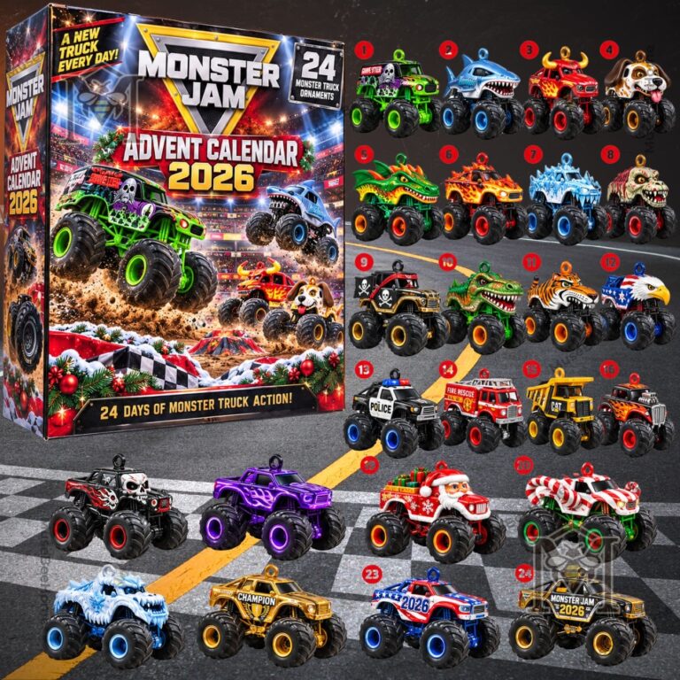Monster Jam Advent Calendar 2026 24-Day Monster Truck Action - front box view