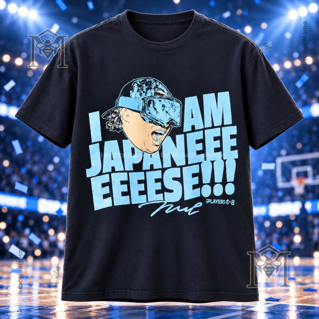 Munetaka Murakami I Am Japanese T-Shirt - front view showing illustrated player graphic
