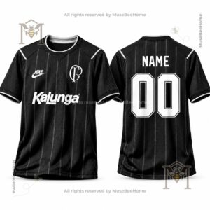 Nike Corinthians Paulista Kalunga Retro Black Football Jersey - photo 2