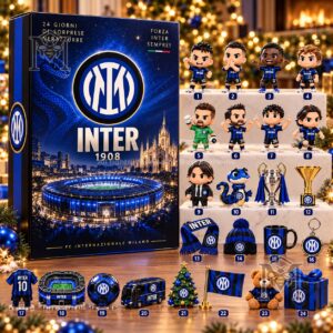 FC Internazionale Milano Advent Calendar 2026 - front view with numbered doors