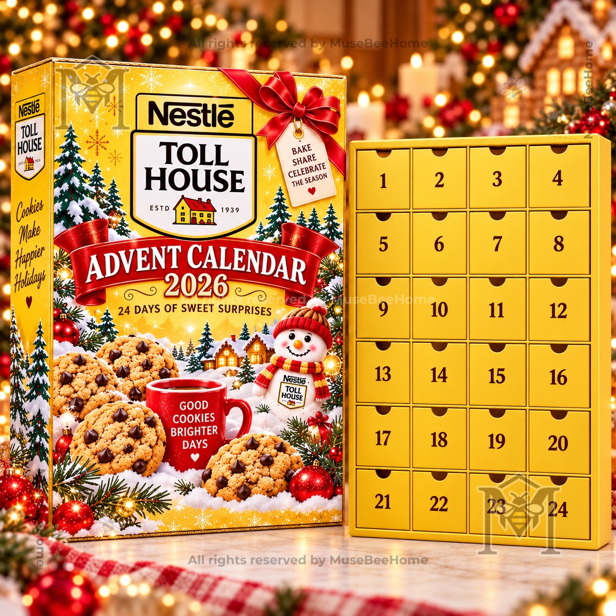 Nestle Toll House 2026 Advent Calendar - cookie baking display