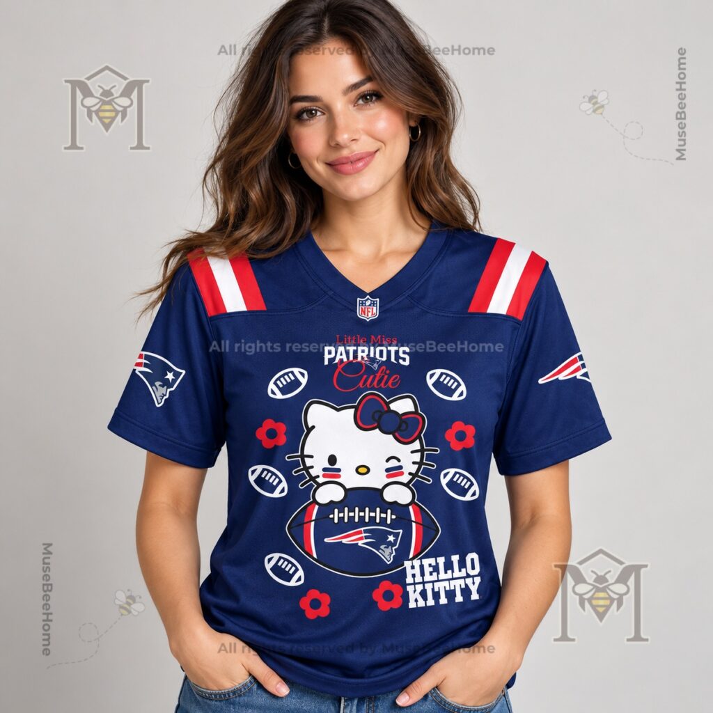 New England Patriots Hello Kitty Football Custom Jersey 2026 - photo 3