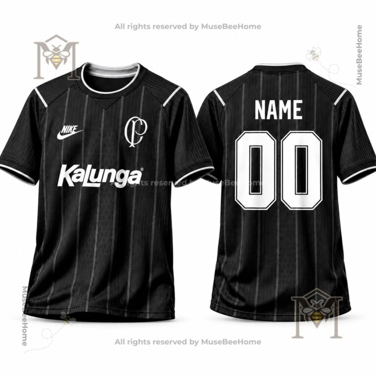Nike Corinthians Paulista Kalunga Retro Black Football Jersey - photo 2