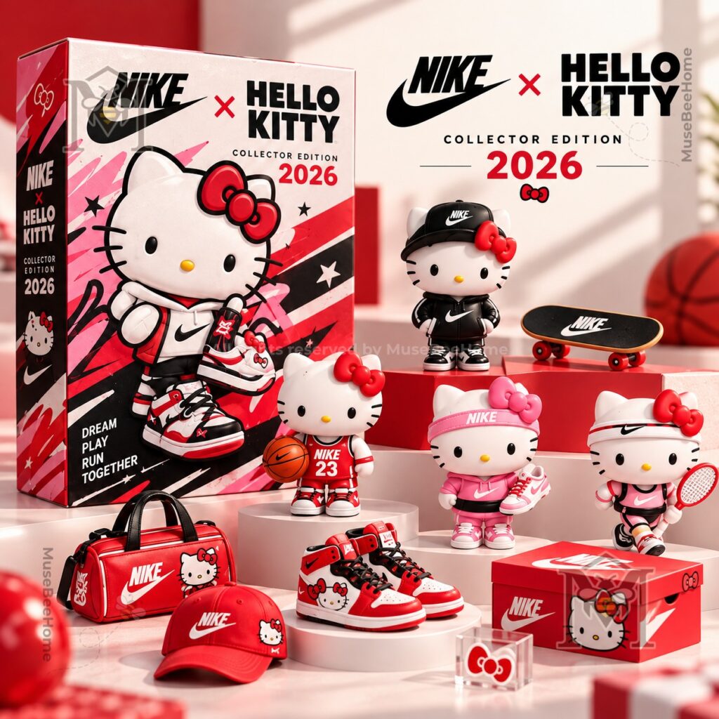 Nike × Hello Kitty 2026 Advent Calendar - front packaging with character artwork