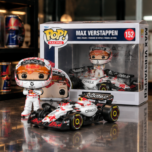 Max Verstappen Oracle Red Bull Racing F1 Funko Pop - boxed figure and race car display