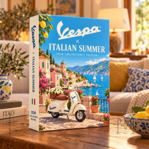 Vespa Italian Summer Advent Calendar 2026 - front and spine view