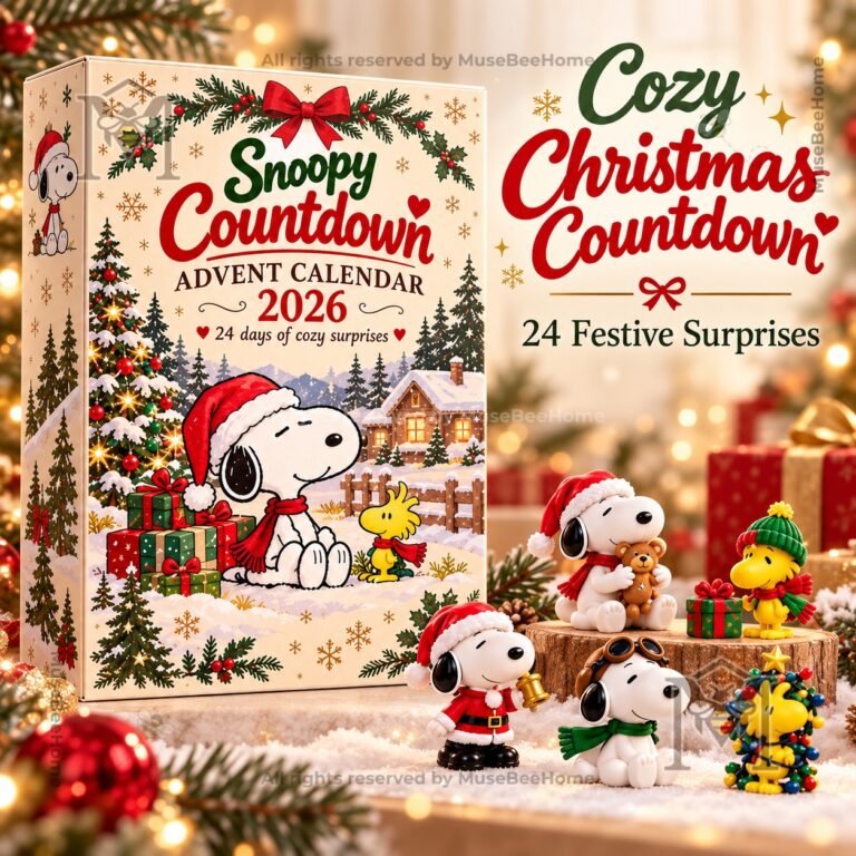 Peanuts Snoopy Advent Calendar Christmas 2026 - front box with Snoopy and Woodstock