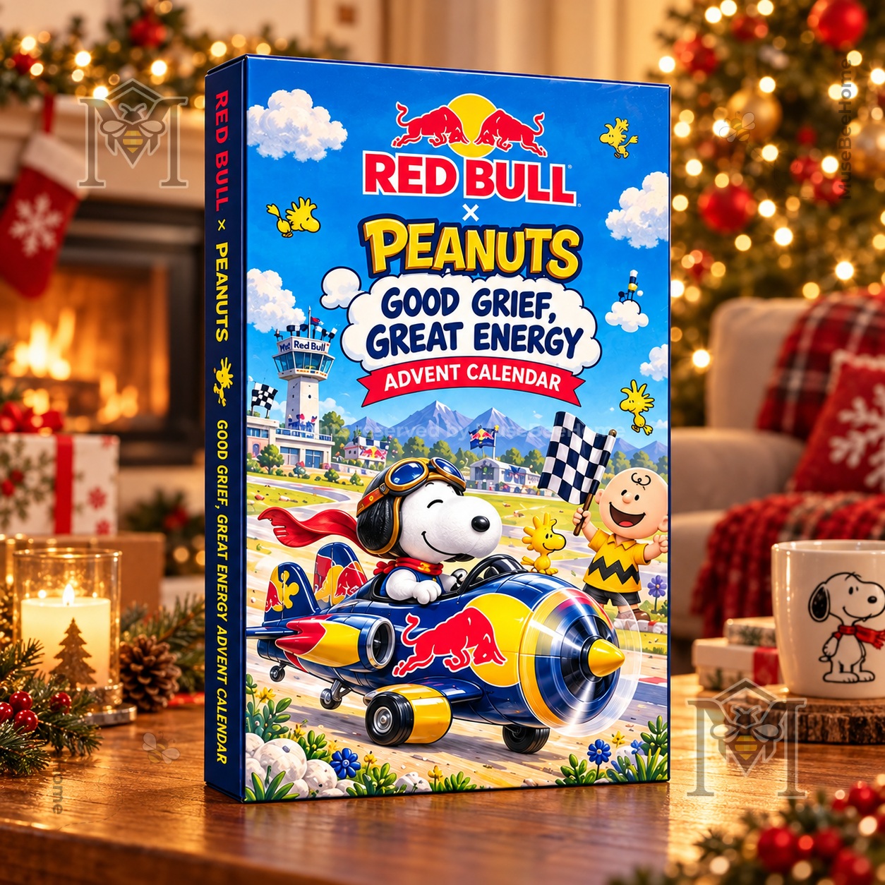 Peanuts x Red Bull Advent Calendar 2026 - front box artwork