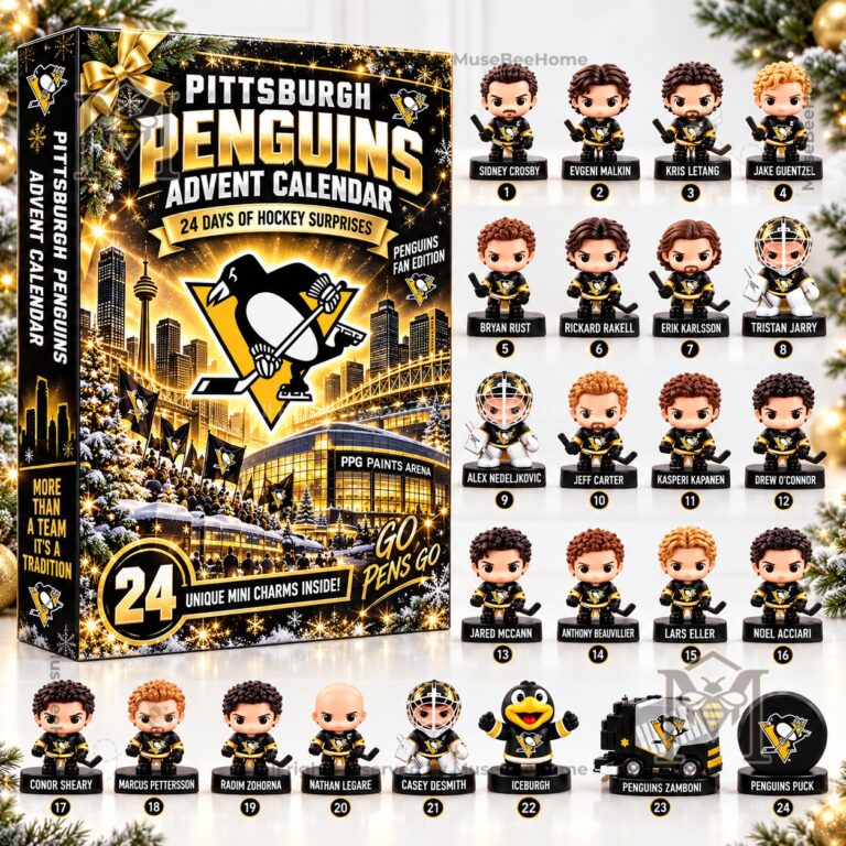 Pittsburgh Penguins 2026 Advent Calendar - side panel and front