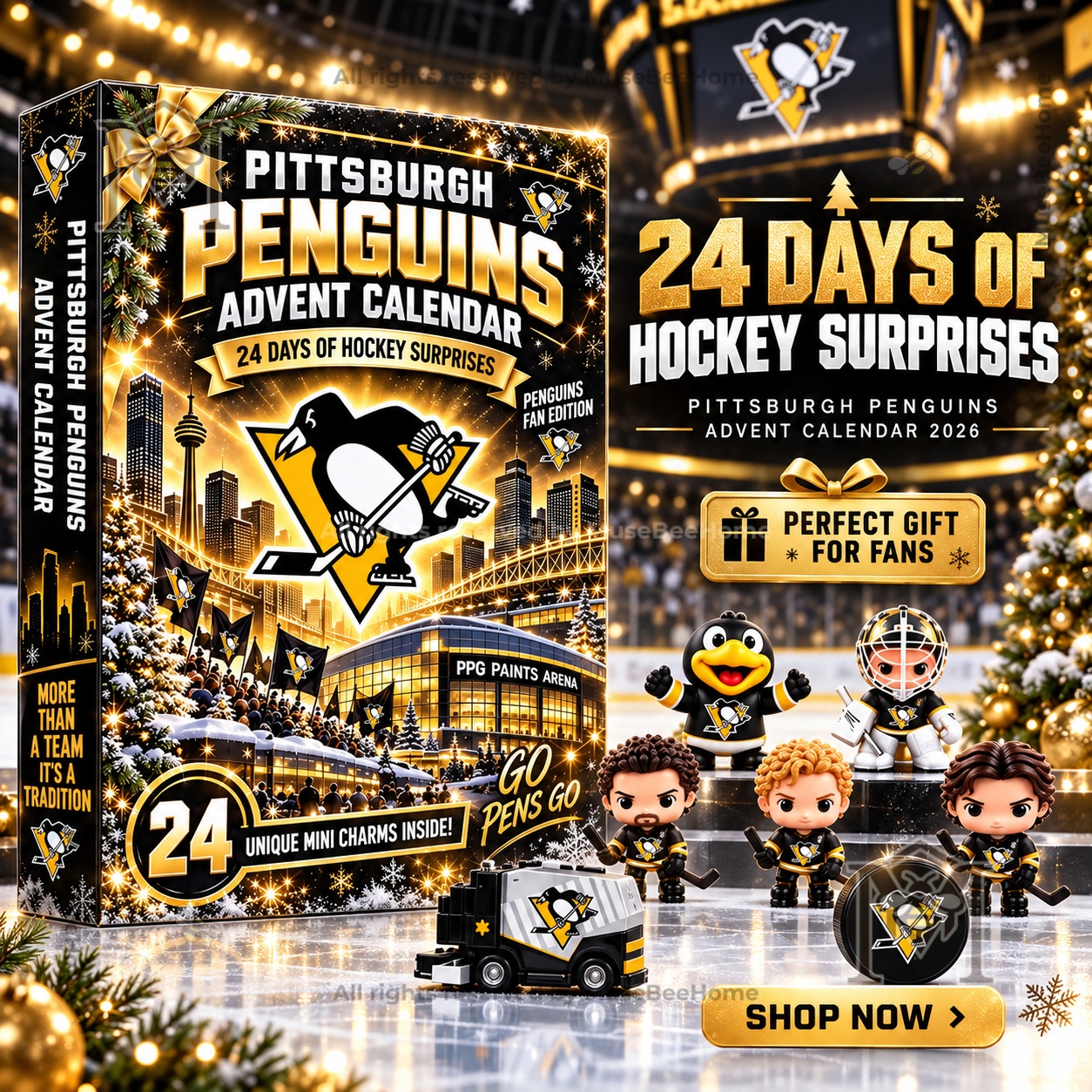 Pittsburgh Penguins 2026 Advent Calendar - front box view