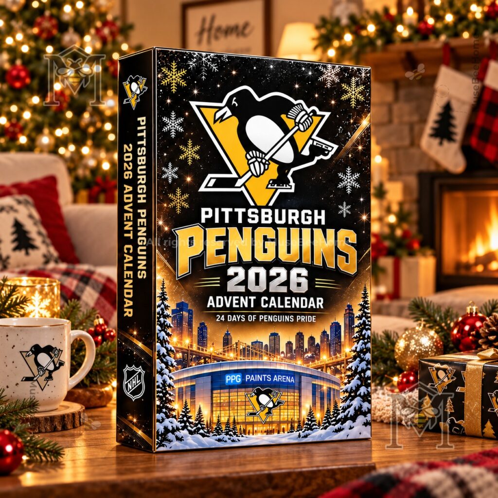 Pittsburgh Penguins Advent Calendar 2026 – Front and side box view Pittsburgh Penguins Advent Calendar 2026 - front and side box view