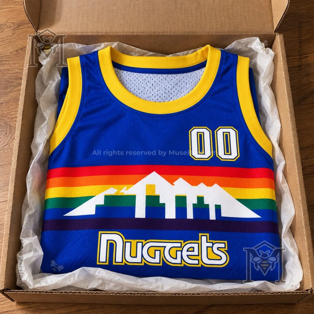 Playboi Carti x Denver Nuggets YVL Rainbow Skyline Basketball Jersey - photo 4