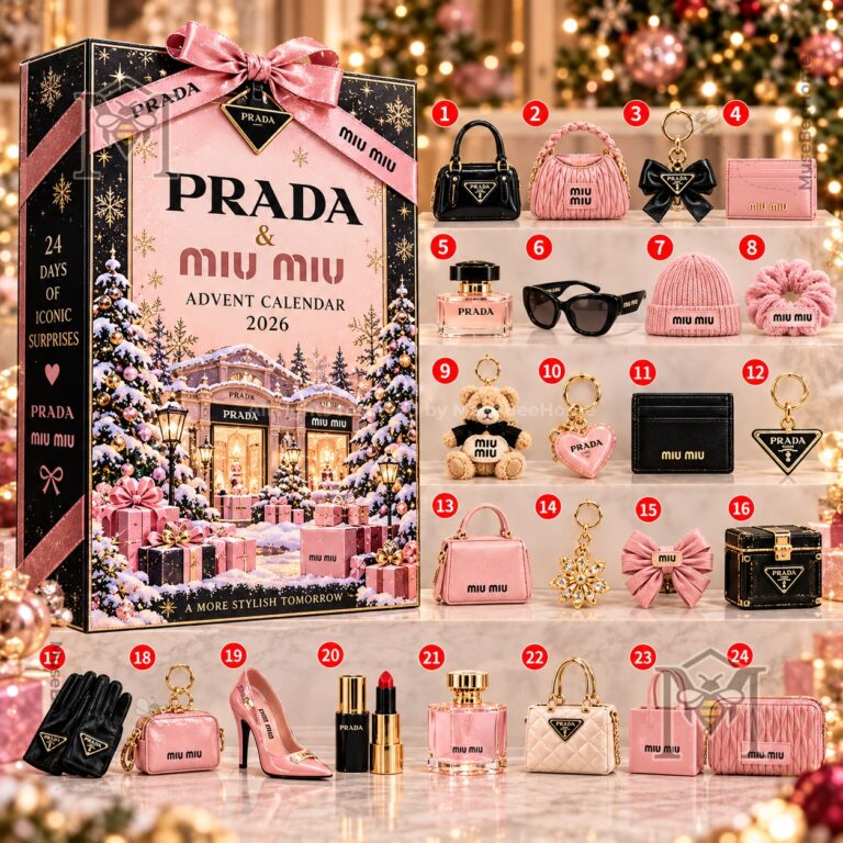 Prada & Miu Miu Advent Calendar 2026 - front box and numbered contents